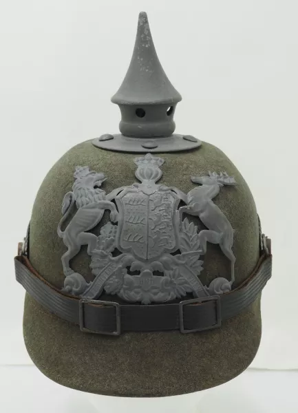 Württemberg Felt Ersatz Infantry Pickelhaube Visuel 1 principal